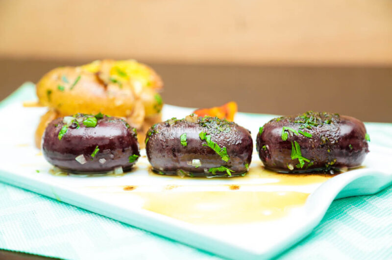 Boudin noir aux pommes forestières