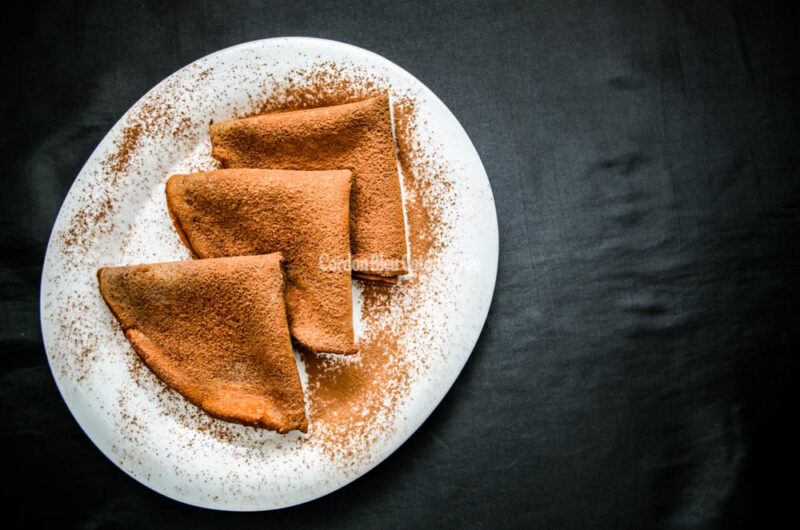 Crêpes sucrées au chocolat 