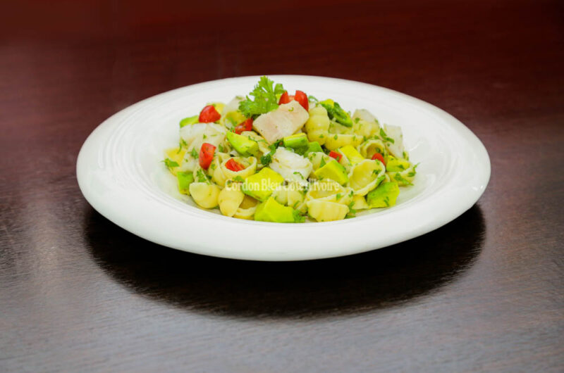 Salade de gnocchis terre-mer