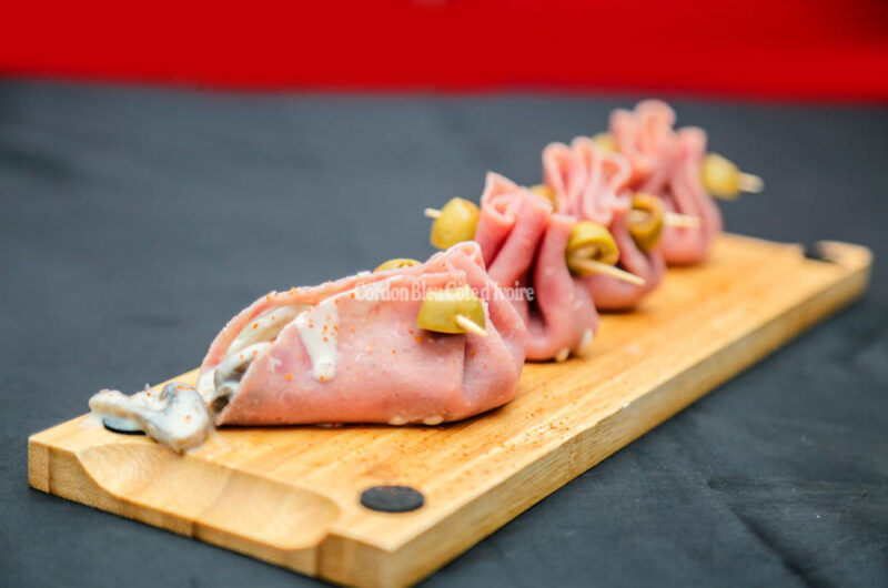 Mini-aumônières de jambon